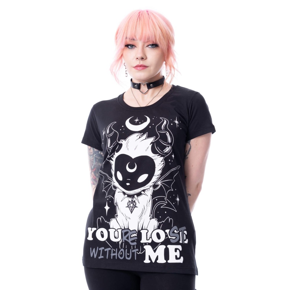 Cupcake Cult - Lost Demon Ladies Tshirt - Black